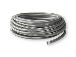 An Fittings: AN8 BRAIDED RUBBER HOSE - 500mm - TBR Performance