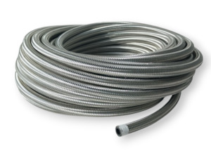 An Fittings: AN10 BRAIDED RUBBER HOSE  500mm - TBR Performance