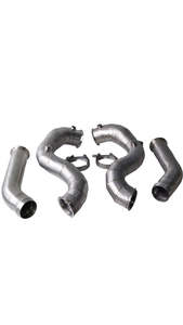 All: Mercedes Benz M177 C63 C63s Catless Downpipes exhaust - Slightly dented stock