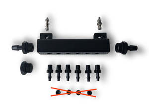 All: Boost/Vacuum Manifold 6 Port 1/8 NPT less bungs