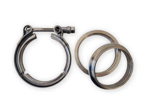 V-BAND CLAMP SET - STEPPED FLANGE