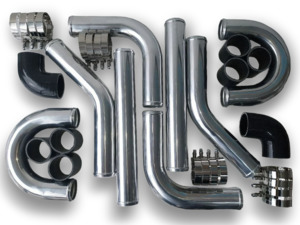 Universal Intercooler Kit - Black Silicone - 450mm - Multiple Sizes
