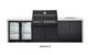 Crossray Xplor Outdoor Kitchen Black BBQ White