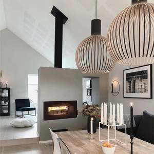 VisionLine Taurus Double Sided Timber Cavity Wood Fire Package