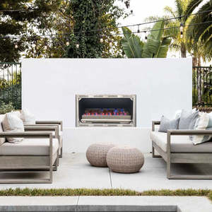 Jetmaster Gas Alfresco 1050 Timber Cavity LPG Fire Package