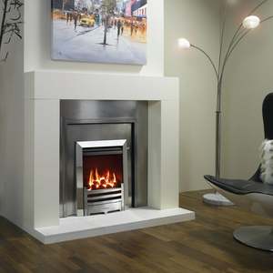 Gas Fires Heaters: Gazco HE Logic Timber Cavity Package