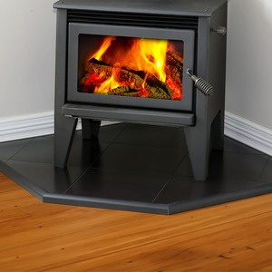 Floor Protectors Hearths: Metro 1150 Corner Floor Protector Alloy