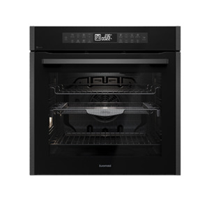 Appliances: Euromaid 60cm 17F Pyro Oven Touch Air Fry Dark SS