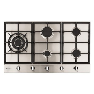 Parmco HO-2-9S-4GW 900mm Stainless Steel Gas Hob 4 Burner + Wok