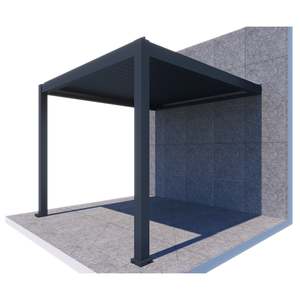 ShadeTec 3m x 3m Louvre Roof Wall Mounted System