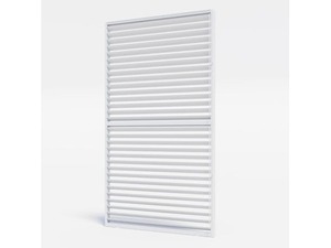 Louvre Roofs Patio Covers: Louvre Roof System Wall Shutters 1.23m White
