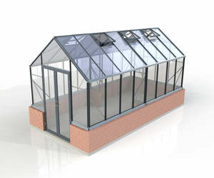 8x16ft (2.6x5.2m) Elite Stonewall Glasshouse