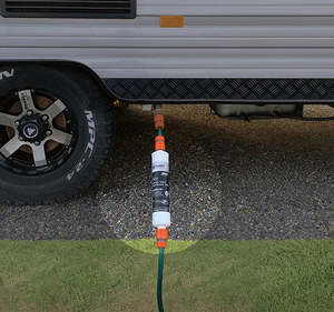 Puretec CR20 Caravan Water Filter with Brass Hose Connectors