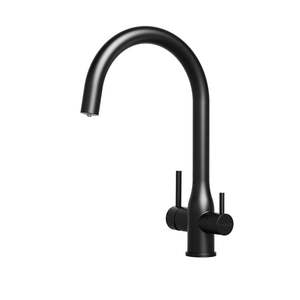 Puretec TRIPLA Elite 3in1 Gooseneck Mixer Tap - Stainless Steel