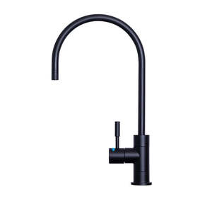 Filtration Tapware: Puretec DFU200 Matte Black Designer Faucet High Loop Gooseneck