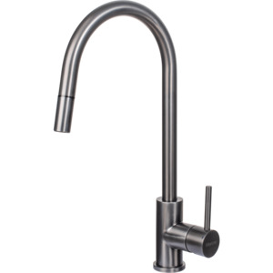 Sinkware: Aurora Gunmetal Gooseneck Pullout Mixer