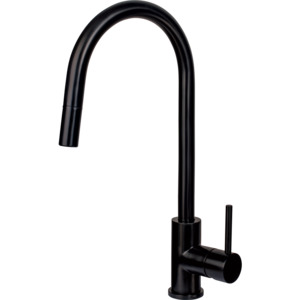 Sinkware: Aurora Black Gooseneck Pullout Mixer