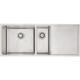 Mercer DV403-R Sheffield 1 & 1/4 Double Bowl & Drainer - Right Hand