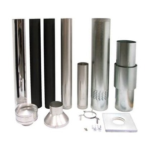 Kent Wood Fire Energy Saver Freestanding Flue Kit with Shield