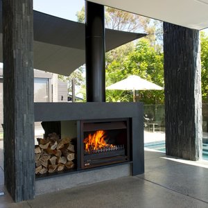 Jetmaster 1500 Alfresco Wood Fire & Flue Package