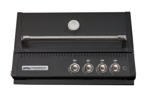 Bbqs: Crossray TCX4FL-B Black Xplor IN-BUILT BBQ