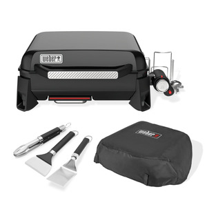 Weber Slate Tabletop Griddle (17") Bundle