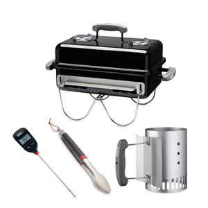 Weber Go Anywhere Charcoal Black Bundle