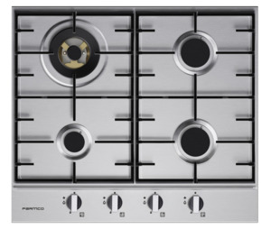 Parmco Gas Cooktop 600mm Stainless 3 Burner + Wok