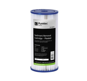 Puretec: Puretec Pleated Sediment Large Diameter Cartridge 10" 20 micron