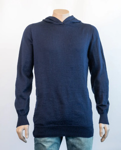 Menswear: Acrux - Wool Hoodie - Navy