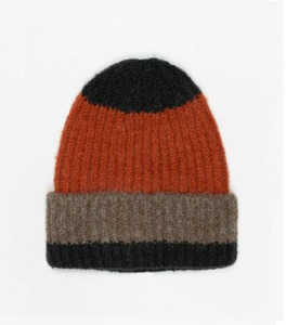 Baby And Children: Kids Stripe Beanie - Rust