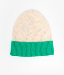 Baby And Children: Antler- Kids Beanie - Green & Oat