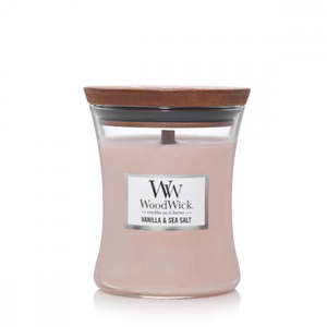 Candles Fragrances: Woodwick - Candle - Vanilla & Sea Salt-Medium