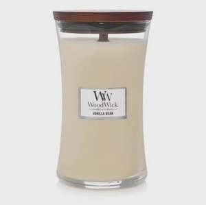 Candles Fragrances: Woodwick Candle - Vanilla Bean - Large