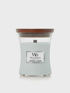 Woodwick Candle - Sagewood & Seagrass - Medium