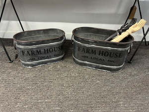 Homewares: Farmhouse Metal Trough