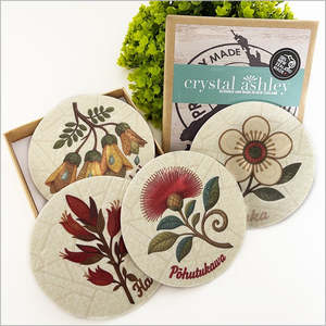 Homewares: Crystal Ashley - Native Coaster Set
