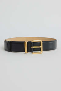 Among the Brave - Luxe Black Leather Belt