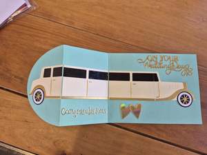 Tena Koe Cards: CBF - pop out - wedding day limo