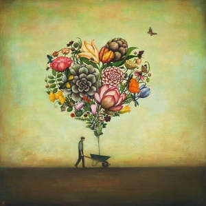 Big Heart Botany - Canvas