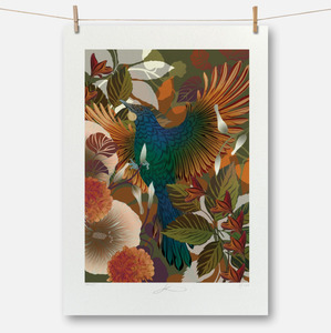 Flox - Autumnul Tūī Boutique Print A4