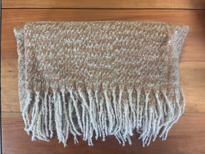 Scarf: Scarf - Valerie Scarf Beige