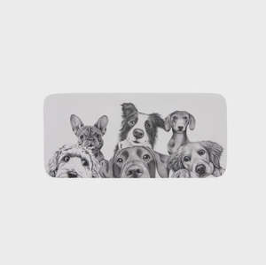Cheese Board: Peeking Pups Rectangular Platter