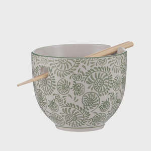 Cheese Board: Nara Noodle Bowl & Chopsticks - Leaf