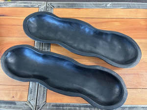 Black Organic Teak Yakisugi Platter