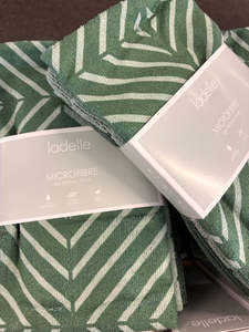 Ladelle - Beson Green Microfibre 4pk Kitchen Towels