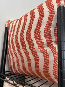 Cushions: Orange/Ivory Wave Cushion
