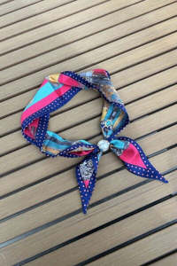 Accessories: Pearl Bow Fasten Neck Tie | Regency