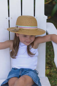Sundaise - Dina Panama Hat with Tassel 3-6 Years