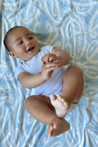 Hawaiiki Pepi - Aio Minky Blanket - Blue